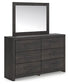 Hollivern Dresser and Mirror at Lee Furniture, NC