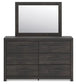 Hollivern Dresser and Mirror at Lee Furniture, NC