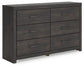 Hollivern Six Drawer Dresser at Lee Furniture, NC