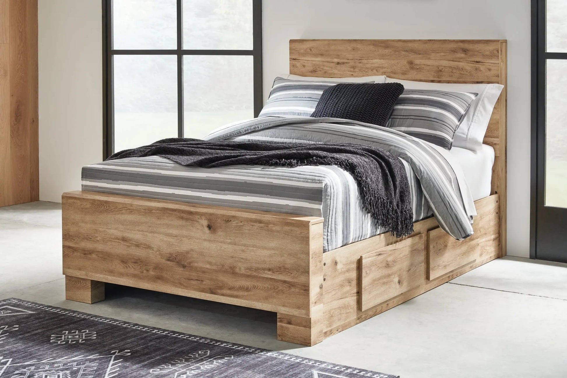 Hyanna Panel Bed With 2 Side Storage at Lee Furniture, NC