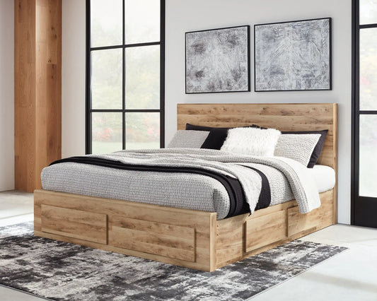 Hyanna Panel Storage Bed With 1 Under Bed Storage Drawer at Lee Furniture, NC