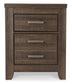 Juararo California King Panel Bed with Mirrored Dresser, Chest and 2 Nightstands at Lee Furniture, NC