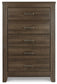 Juararo King/California King Panel Headboard with Mirrored Dresser, Chest and 2 Nightstands at Lee Furniture, NC