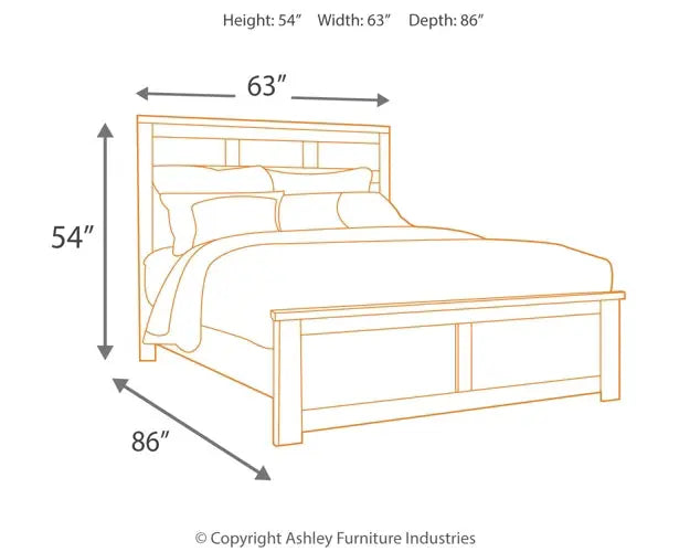 Juararo Queen Panel Bed with Mirrored Dresser at Lee Furniture, NC