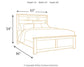 Juararo Queen Panel Bed with Mirrored Dresser at Lee Furniture, NC