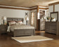Juararo Queen Panel Bed with Mirrored Dresser at Lee Furniture, NC