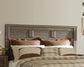 Juararo Queen Panel Headboard with Mirrored Dresser, Chest and 2 Nightstands at Lee Furniture, NC