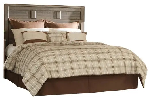 Juararo Queen Panel Headboard with Mirrored Dresser, Chest and 2 Nightstands at Lee Furniture, NC