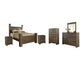 Juararo Queen Poster Bed with Mirrored Dresser, Chest and 2 Nightstands at Lee Furniture, NC