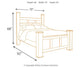 Juararo Queen Poster Bed with Mirrored Dresser at Lee Furniture, NC