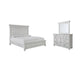 Kanwyn Queen Panel Bed with Mirrored Dresser at Lee Furniture, NC