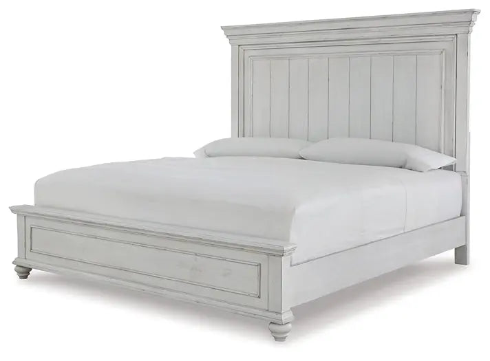 Kanwyn Queen Panel Bed with Mirrored Dresser at Lee Furniture, NC