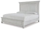 Kanwyn Queen Panel Bed with Mirrored Dresser at Lee Furniture, NC