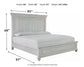 Kanwyn Queen Panel Bed with Mirrored Dresser at Lee Furniture, NC