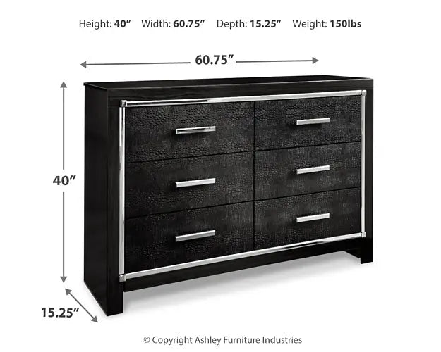 Kaydell Six Drawer Dresser at Lee Furniture, NC