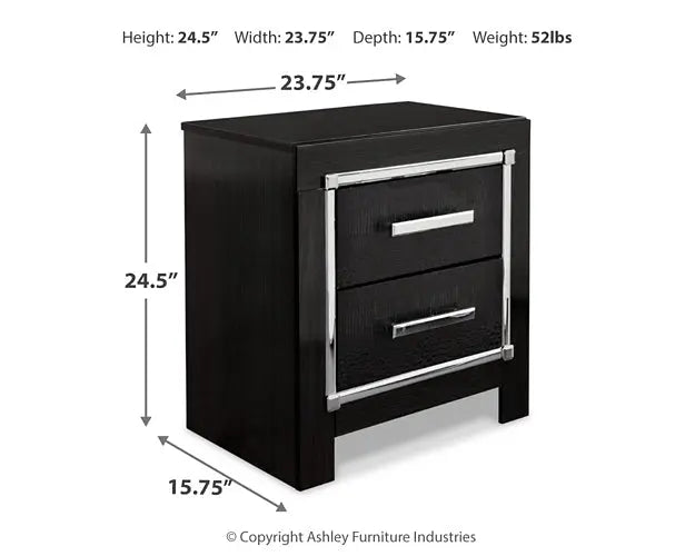 Kaydell Two Drawer Night Stand at Lee Furniture, NC