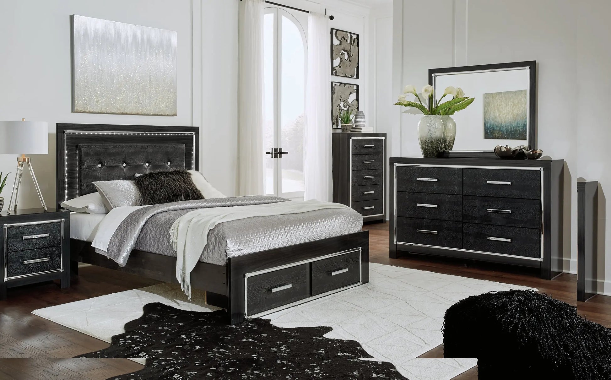 Kaydell Upholstered Panel Bed With Storage at Lee Furniture, NC