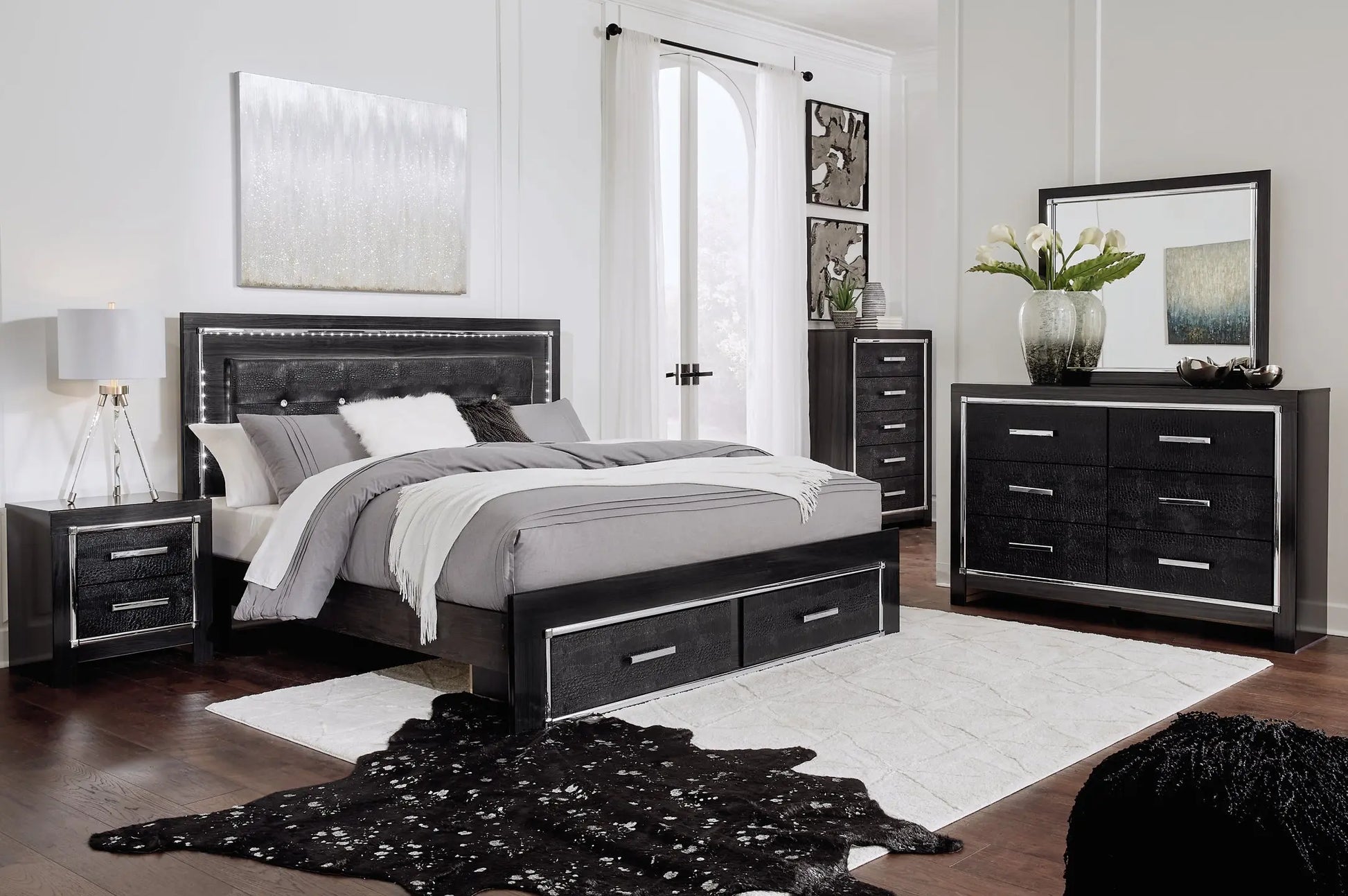 Kaydell Upholstered Panel Bed With Storage at Lee Furniture, NC