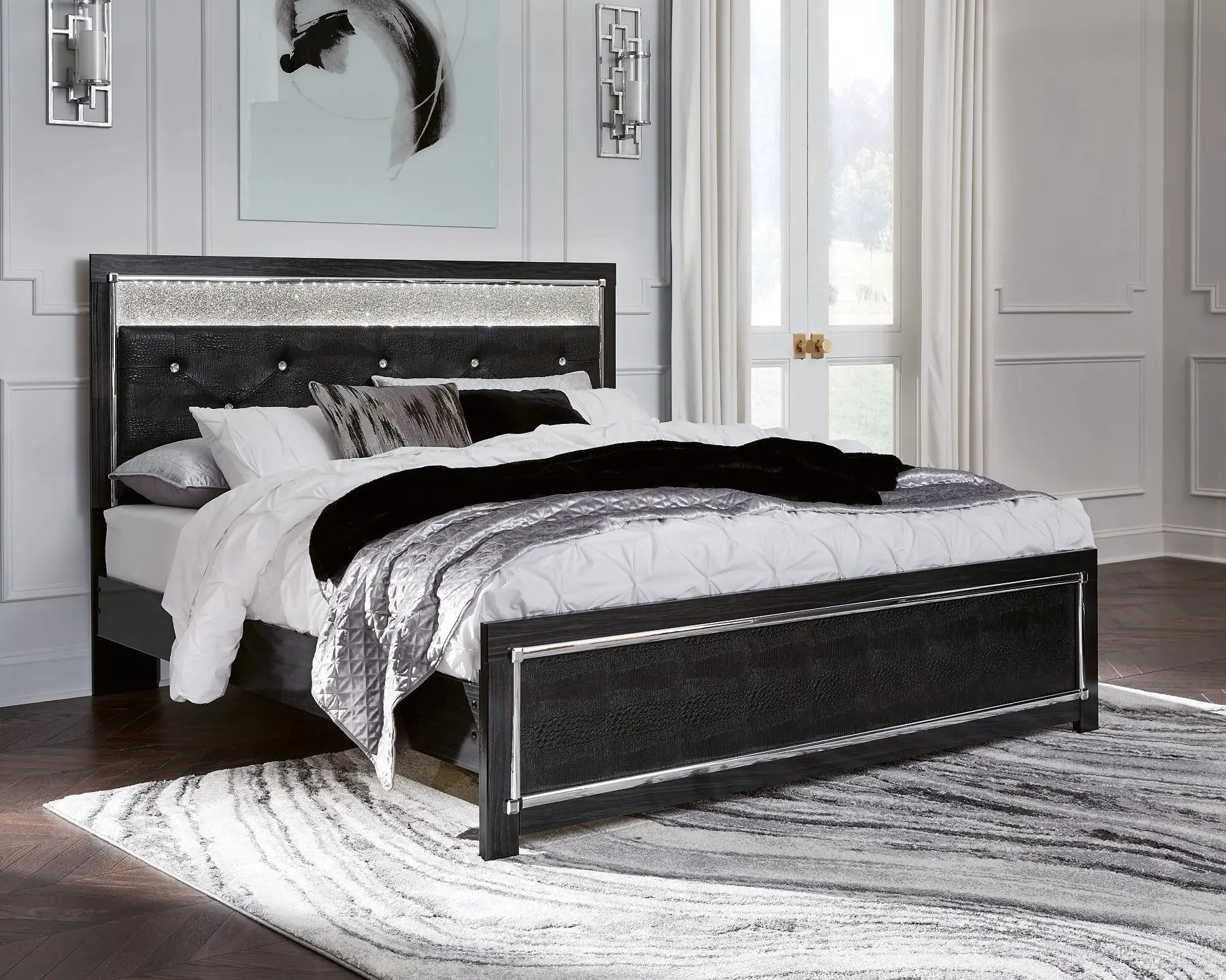 Kaydell Upholstered Panel Platform Bed at Lee Furniture, NC