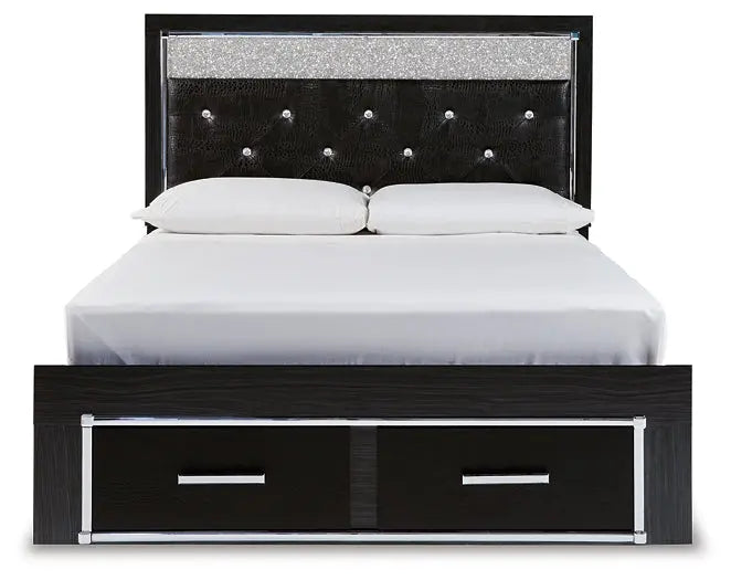 Kaydell Upholstered Panel Storage Platform Bed at Lee Furniture, NC