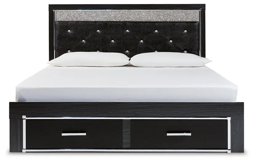 Kaydell Upholstered Panel Storage Platform Bed at Lee Furniture, NC
