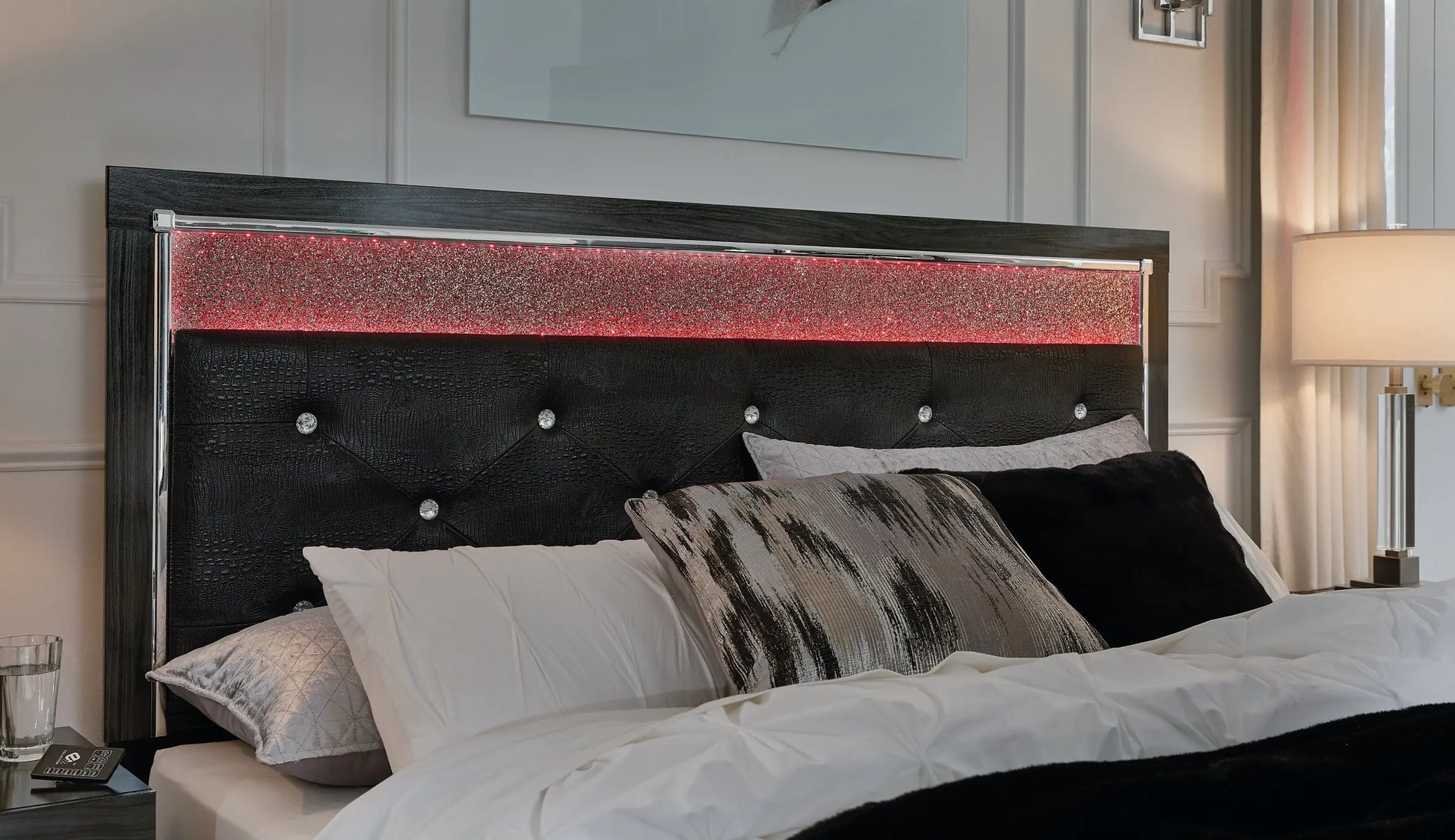 Kaydell Upholstered Panel Storage Platform Bed at Lee Furniture, NC