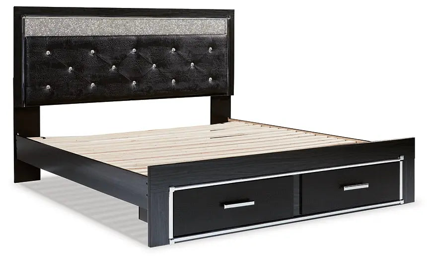 Kaydell Upholstered Panel Storage Platform Bed at Lee Furniture, NC