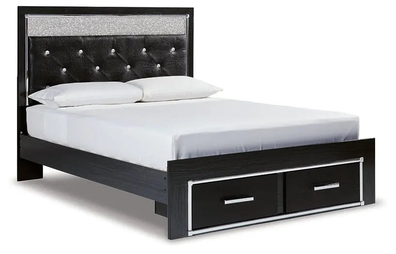Kaydell Upholstered Panel Storage Platform Bed at Lee Furniture, NC