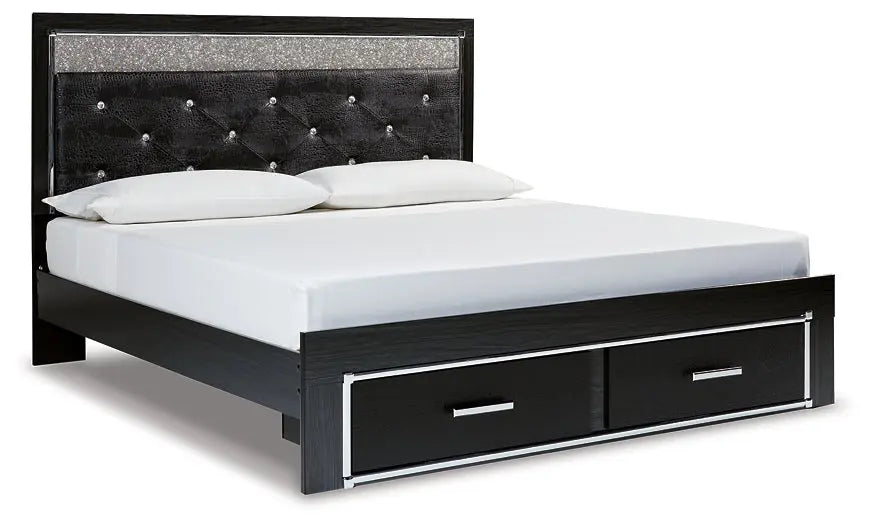 Kaydell Upholstered Panel Storage Platform Bed at Lee Furniture, NC