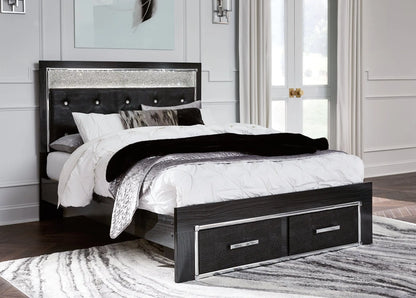 Kaydell Upholstered Panel Storage Platform Bed at Lee Furniture, NC
