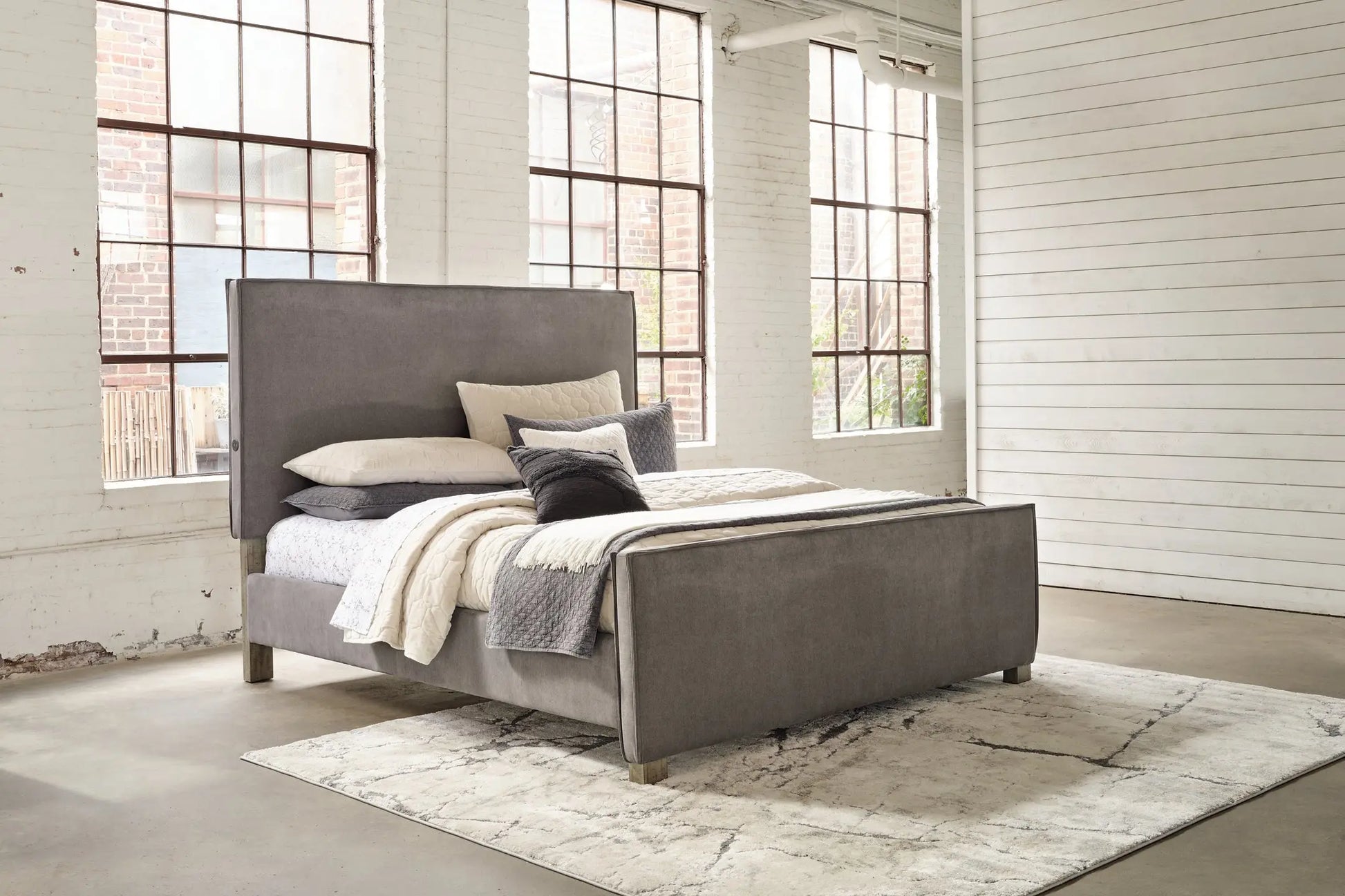 Krystanza Upholstered Panel Bed at Lee Furniture, NC