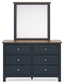 Landocken Dresser and Mirror at Lee Furniture, NC
