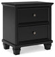 Lanolee Two Drawer Night Stand at Lee Furniture, NC
