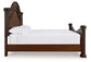 Lavinton Queen Poster Bed with Mirrored Dresser at Lee Furniture, NC