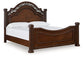 Lavinton Queen Poster Bed with Mirrored Dresser at Lee Furniture, NC