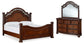 Lavinton Queen Poster Bed with Mirrored Dresser at Lee Furniture, NC