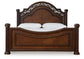 Lavinton Queen Poster Bed with Mirrored Dresser at Lee Furniture, NC