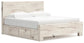 Lawroy King Panel Bed with Mirrored Dresser and Nightstand at Lee Furniture, NC
