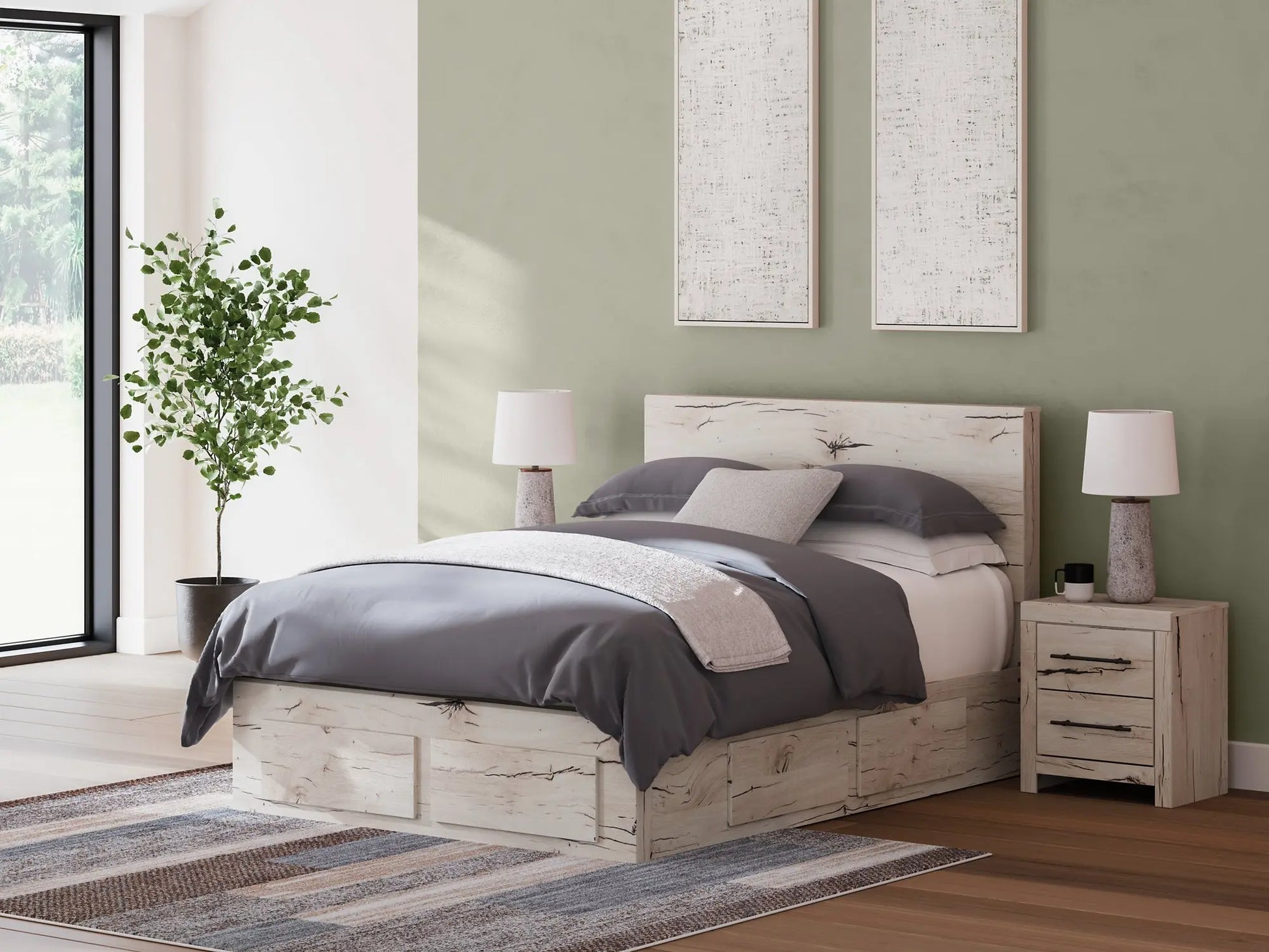 Lawroy Panel Storage Bed at Lee Furniture, NC