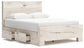 Lawroy Queen Panel Bed with Mirrored Dresser at Lee Furniture, NC