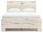Lawroy Queen Panel Bed with Mirrored Dresser at Lee Furniture, NC