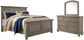 Lettner King Panel Bed with Mirrored Dresser at Lee Furniture, NC