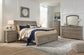 Lettner King Sleigh Bed with 2 Storage Drawers with Mirrored Dresser and Chest at Lee Furniture, NC