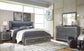Lodanna King Panel Bed with 2 Storage Drawers with Mirrored Dresser, Chest and Nightstand at Lee Furniture, NC