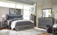 Lodanna King Panel Bed with 2 Storage Drawers with Mirrored Dresser and 2 Nightstands at Lee Furniture, NC