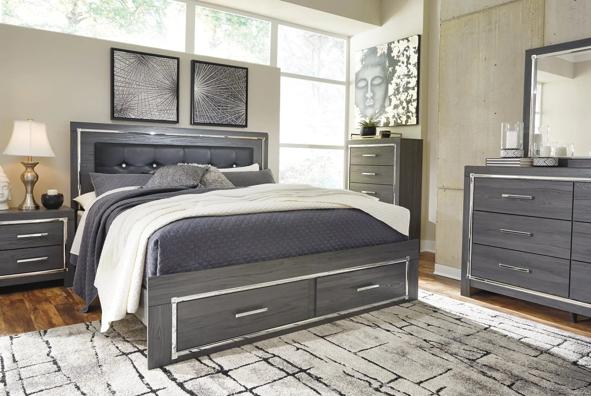 Lodanna Panel Bed With 2 Storage Drawers at Lee Furniture, NC