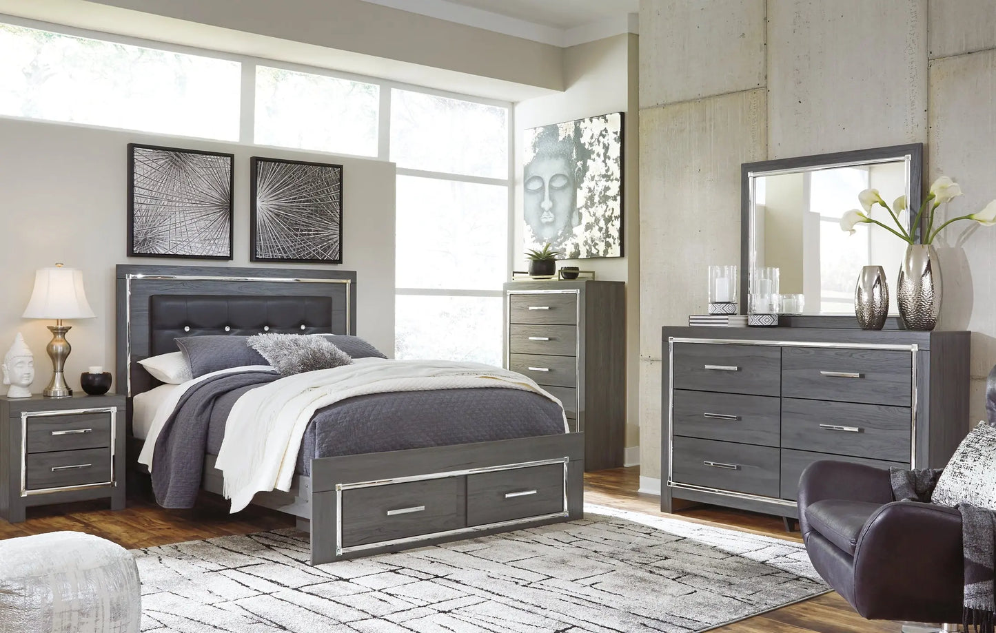 Lodanna Panel Bed With 2 Storage Drawers at Lee Furniture, NC