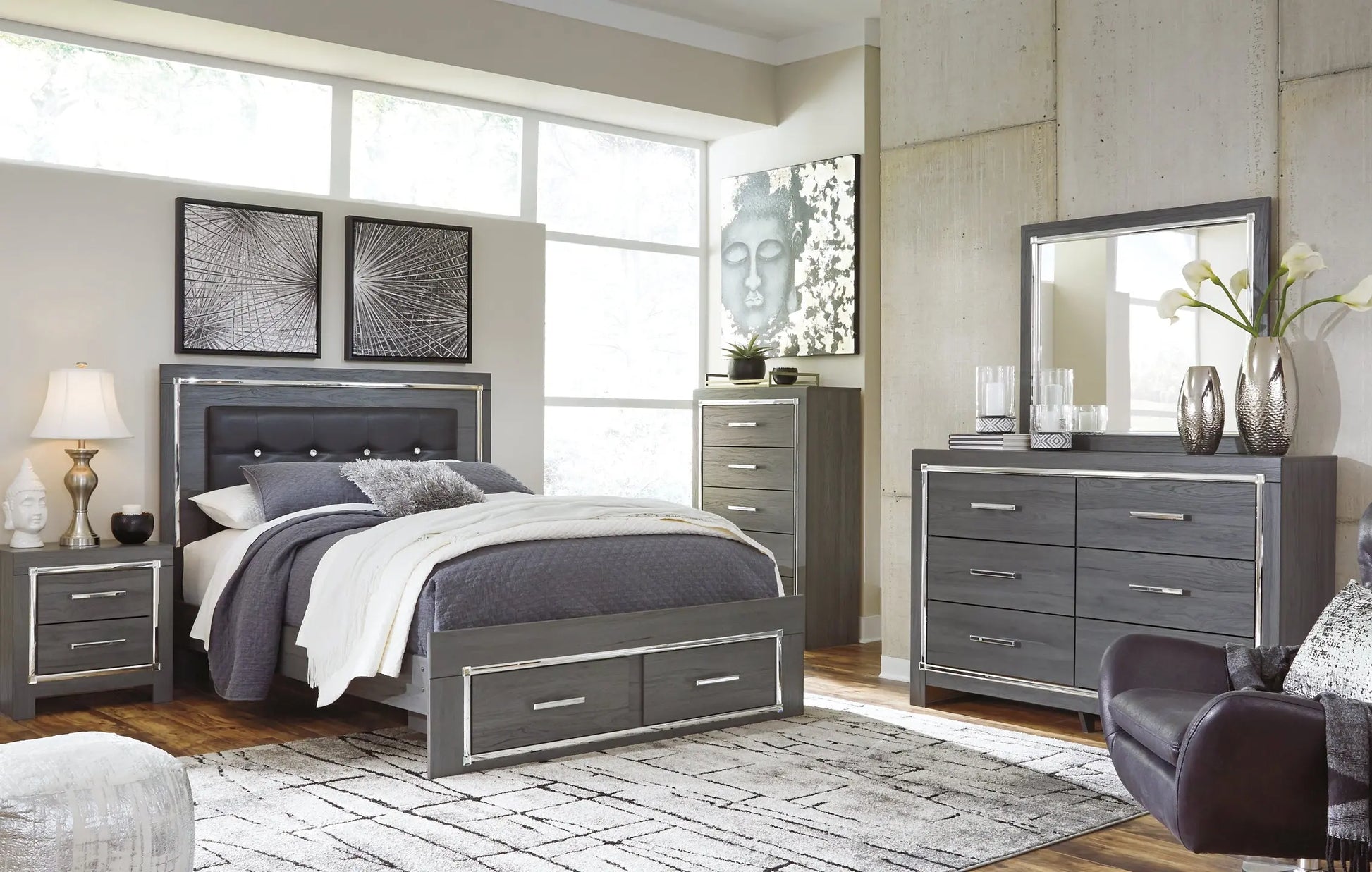 Lodanna Panel Bed With 2 Storage Drawers at Lee Furniture, NC
