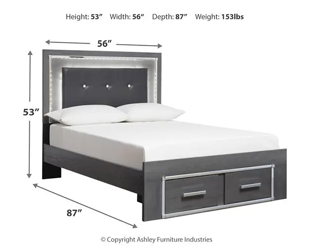 Lodanna Panel Bed With 2 Storage Drawers at Lee Furniture, NC