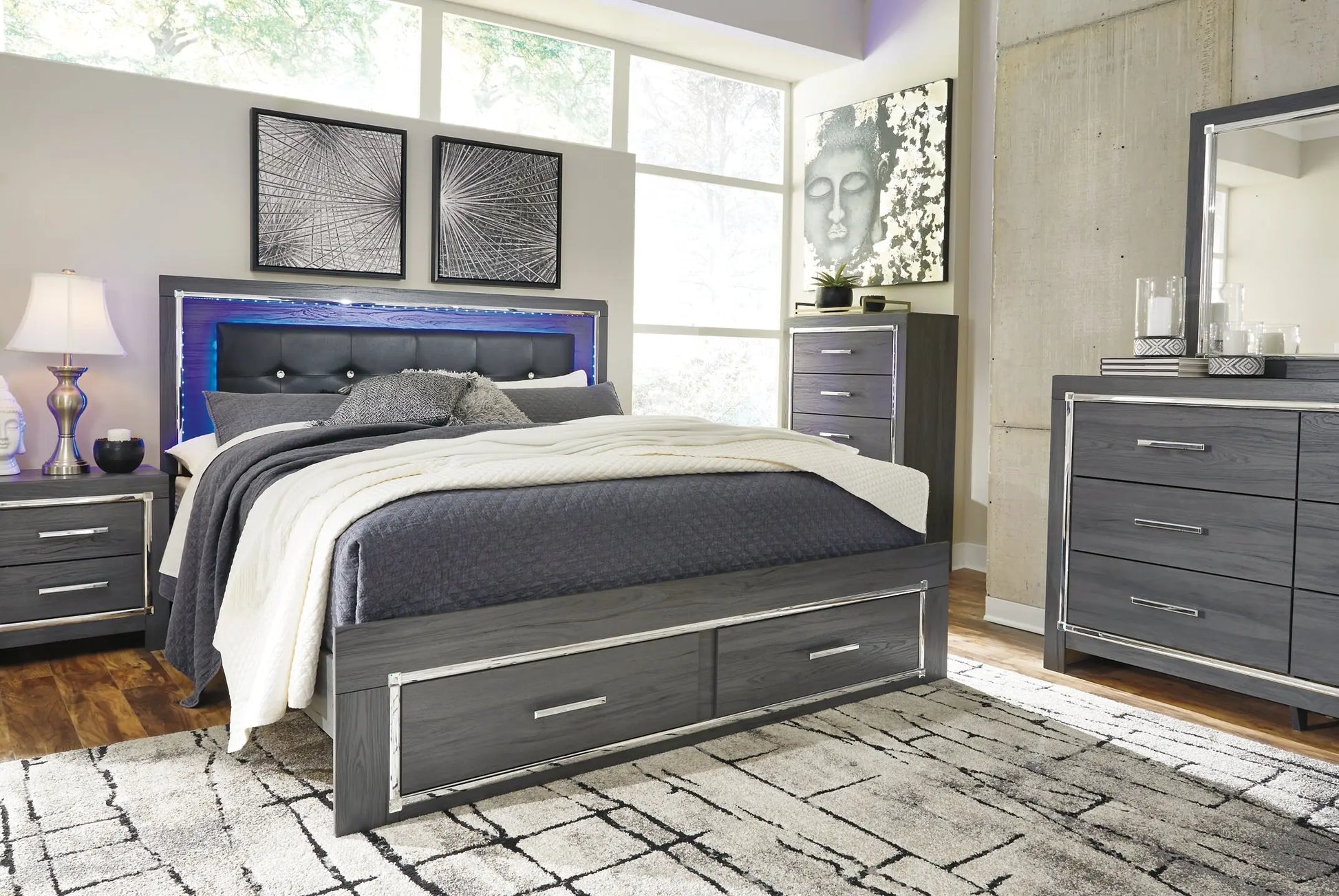 Lodanna Panel Bed With 2 Storage Drawers at Lee Furniture, NC